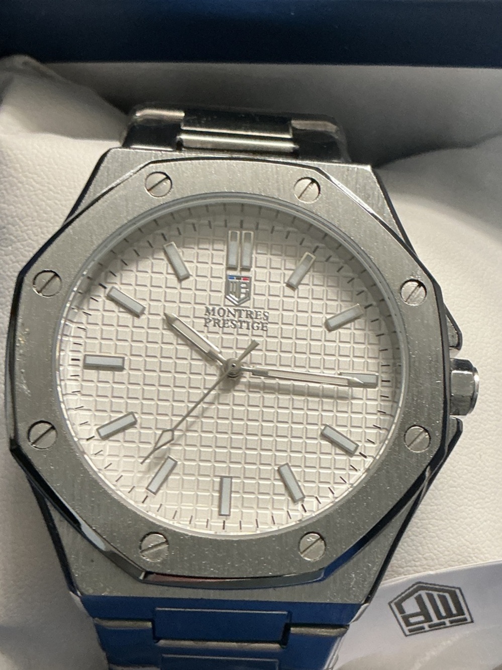 Invicta Silver and White Men's Stainless Steel Watch-MPW-0249